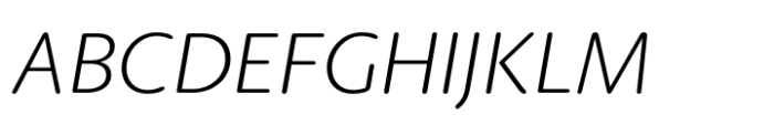 Berlingske Sans Round Std Light Italic Font UPPERCASE