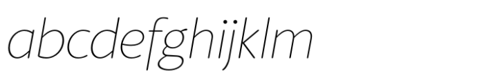 Berlingske Sans Round Std Thin Italic FONT