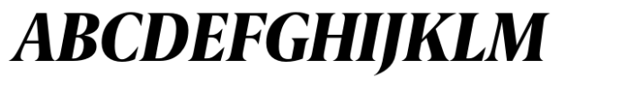 Berlingske Serif Condensed Std Extrabold Italic Font UPPERCASE