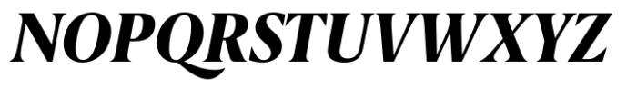 Berlingske Serif Condensed Std Extrabold Italic Font UPPERCASE