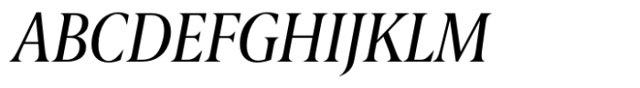 Berlingske Serif Condensed Std Italic Font UPPERCASE