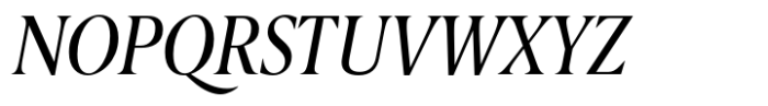 Berlingske Serif Condensed Std Italic Font UPPERCASE