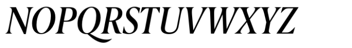 Berlingske Serif Condensed Std Medium Italic Font UPPERCASE