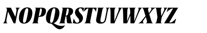 Berlingske Serif Extracondensed Std Black Italic Font UPPERCASE
