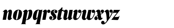 Berlingske Serif Extracondensed Std Black Italic Font LOWERCASE