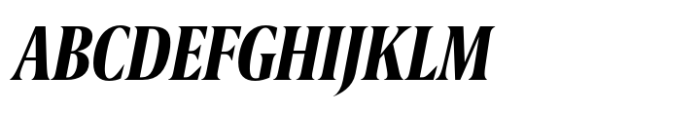 Berlingske Serif Extracondensed Std Bold Italic Font UPPERCASE
