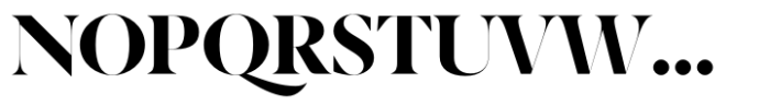 Berlingske Serif Hairline Std Bold Font UPPERCASE