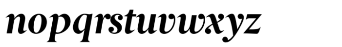 Berlingske Serif Std Bold Italic Font LOWERCASE
