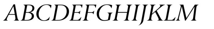 Berlingske Serif Std Italic Font UPPERCASE