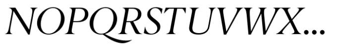 Berlingske Serif Std Italic Font UPPERCASE
