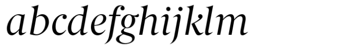 Berlingske Serif Std Italic FONT
