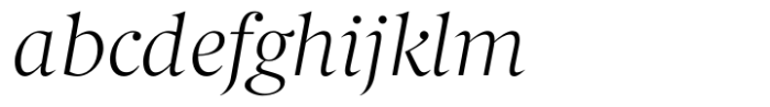 Berlingske Serif Std Light Italic FONT