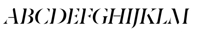 Berlingske Serif Stencil Std Medium Italic Font UPPERCASE