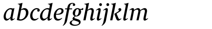 Berlingske Serif Text Std Italic FONT