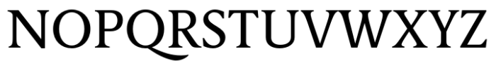 Berlingske Serif Text Std Regular Font UPPERCASE