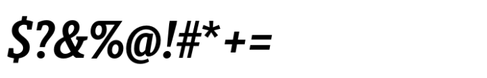 Berlingske Slab Condensed Std Demibold Italic Font OTHER CHARS