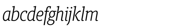 Berlingske Slab Condensed Std Light Italic FONT