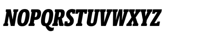 Berlingske Slab ExtraCondensed Std Extrabold Italic Font UPPERCASE
