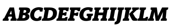 Berlingske Slab Std Black Italic Font UPPERCASE