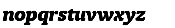 Berlingske Slab Std Black Italic Font LOWERCASE