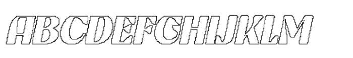 Berlona Pixel Outline Font UPPERCASE