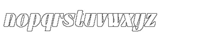 Berlona Pixel Outline Font LOWERCASE