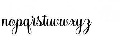 Berlyna Regular Font LOWERCASE