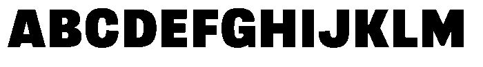 Berna Black Font UPPERCASE