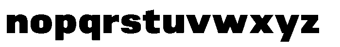 Berna Black Font LOWERCASE