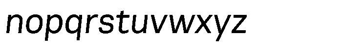 Berna Book Italic Font LOWERCASE