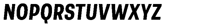 Berna Condensed Bold Italic Font UPPERCASE