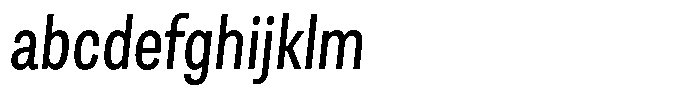 Berna Condensed Book Italic FONT