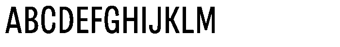 Berna Condensed Book Font UPPERCASE