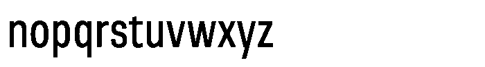 Berna Condensed Book Font LOWERCASE
