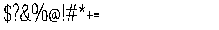 Berna Condensed Extra Light Font OTHER CHARS