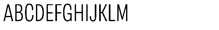 Berna Condensed Extra Light Font UPPERCASE
