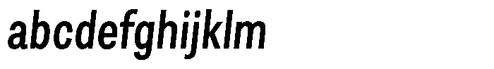 Berna Condensed Regular Italic FONT