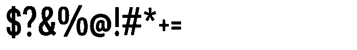 Berna Condensed Regular Font OTHER CHARS