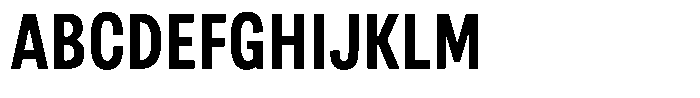 Berna Condensed Semi Bold Font UPPERCASE