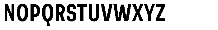 Berna Condensed Semi Bold Font UPPERCASE