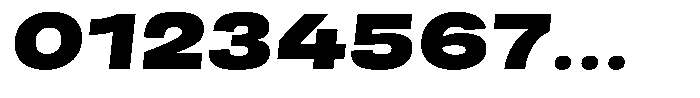 Berna Expanded Black Italic Font OTHER CHARS
