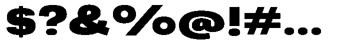 Berna Expanded Black Font OTHER CHARS