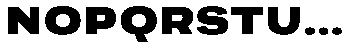 Berna Expanded Black Font UPPERCASE