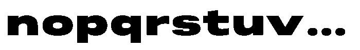 Berna Expanded Black Font LOWERCASE