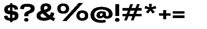 Berna Expanded Bold Font OTHER CHARS