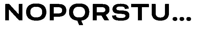 Berna Expanded Bold Font UPPERCASE