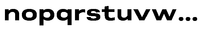 Berna Expanded Bold Font LOWERCASE