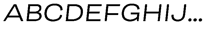 Berna Expanded Book Italic Font UPPERCASE
