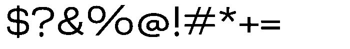 Berna Expanded Book Font OTHER CHARS