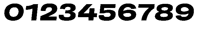 Berna Expanded Extra Bold Italic Font OTHER CHARS